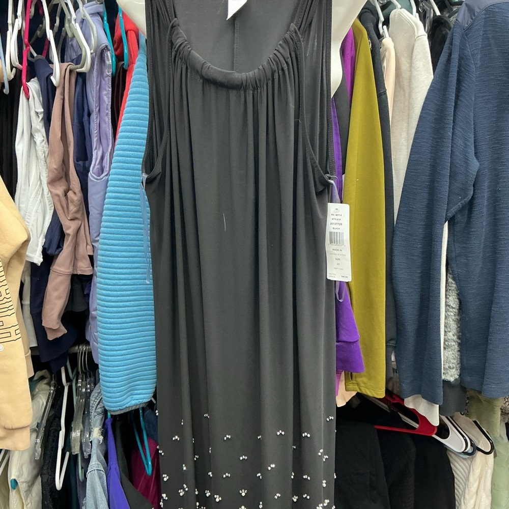 MSK Charcoal Sleeveless Dress